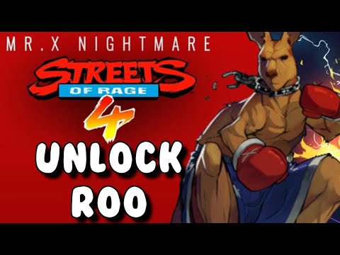 How To Unlock Secret Character Roo & Moveset Showcase | Streets of Rage 4 - Mr.X Nightmare DLC
