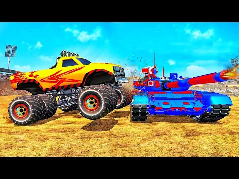 Monster Max Derby Crash Stunt - Monster Truck Driving Simulator Games.