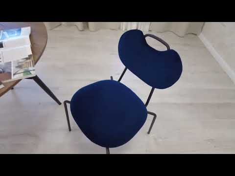 Кухонный стул DANTON (mod. 0139223) 47х56,5х79 темно-синий S108 (117 DARK BLUE)/черный арт.20057 в Нижнекамске - видео 9
