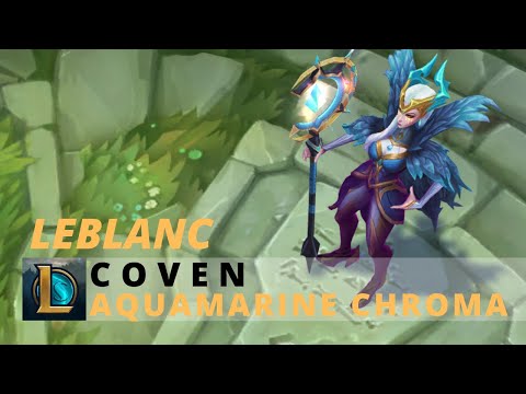 Coven Leblanc Aquamarine Chroma - League Of Legends