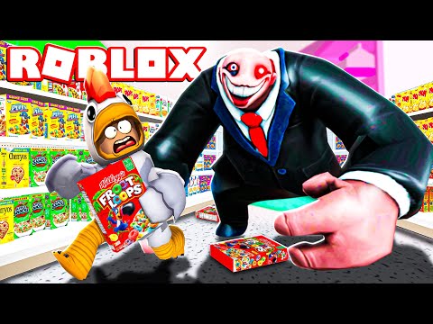 SCAPPIAMO DAL SUPERMERCATO CATTIVO SU ROBLOX!!