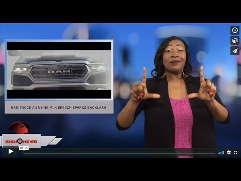 Ram Truck ad using MLK speech sparks backlash (ASL - 2.5.18)