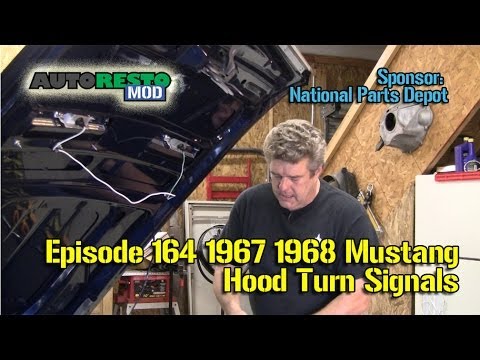 1967 1968 Turn signal hood light install with sequentials Episode164 Autorestomod