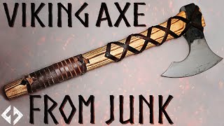 Forging a Viking Axe from Junk