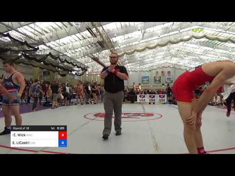 2018 UWW Cadet And U23 Nationals/U23 Freestyle 74 Round Of 16 - Evan Wick (Wisc) Vs. Emmett LiCast