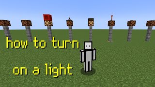 14 ways to turn on a redstone lamp