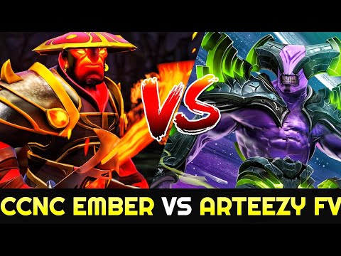 CCNC Ember Spirit vs ARTEEZY Faceless Void - Top4 MMR vs Top1 MMR 7.25 Dota 2