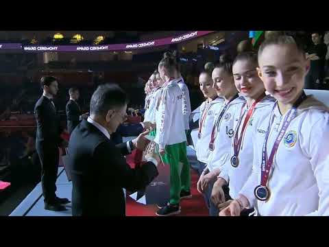 Award Ceremony Junior Groups European Championships Baku 2023