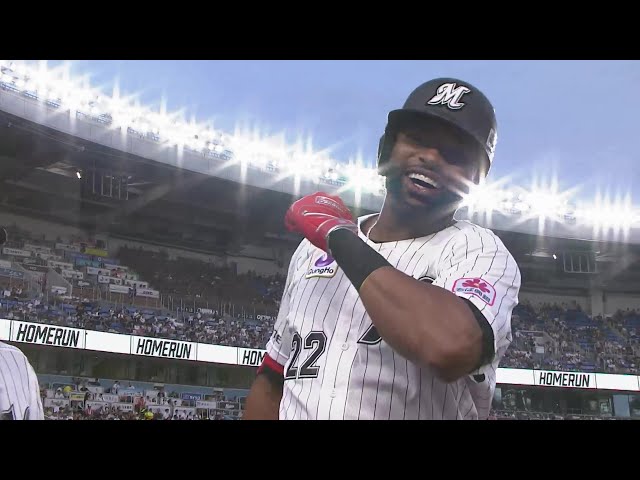 【1回裏】チームにパワーを与える一発!! マリーンズ・ポランコ 右中間への先制2ランHR!!  2024年8月22日 千葉ロッテマリーンズ 対 北海道日本ハムファイターズ