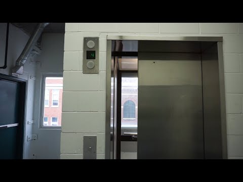 Scenic OTIS inground hydraulic elevator @ Market Square Parking Ramp, La Crosse, WI