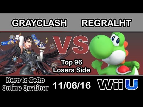 Hero to ZeRo - grayclash (Bayonetta) Vs. gg | regralht (Yoshi) T op 96 Losers Side - Smash Wii U