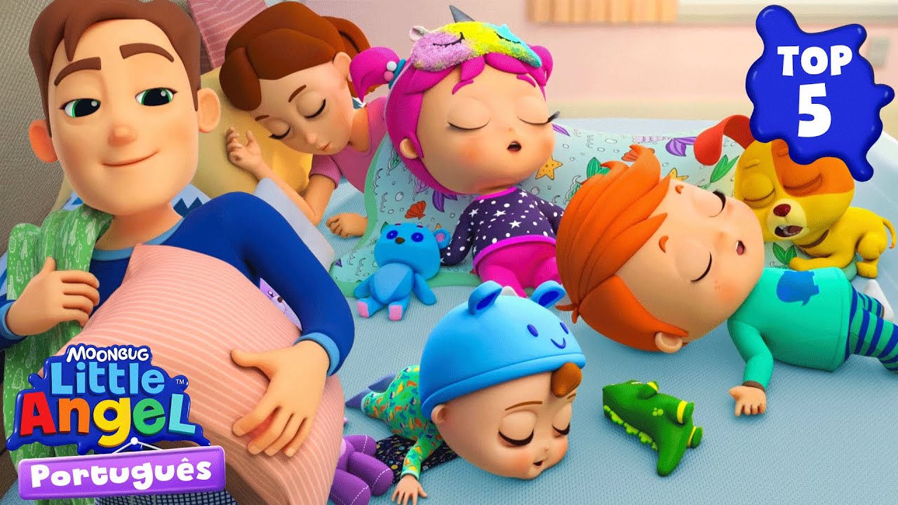 Top 5 ✨ Hora de dormir do Joãozinho 😴💤 Little Angel Brasil | Músicas Infantis em Português