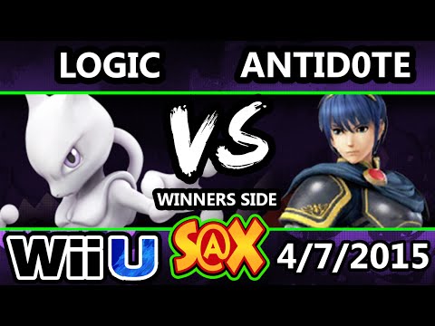 S@X - VGBC | Logic (Mewtwo) Vs. Antidote (Marth) SSB4 Tournament - Smash Wii U - Smash 4
