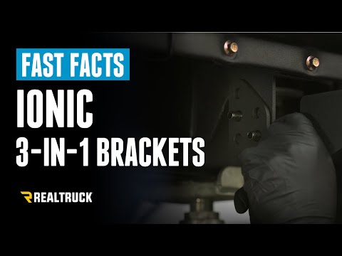 Ionic Nerf Bar and Running Boards 3-in-1 Brackets Fast Facts
