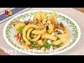 Spicy Pork Rind Salad Thai Food Yum Kab Moo ยำแคปหมู
