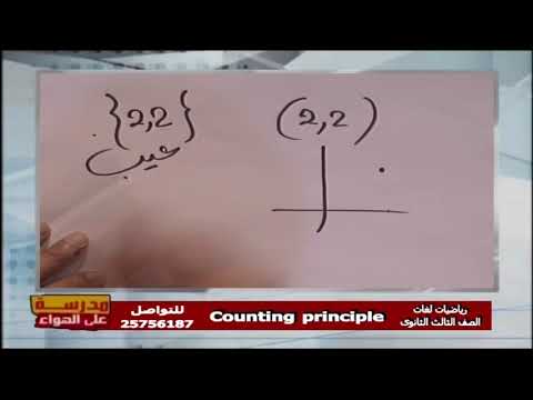 رياضة لغات 3 ثانوي حلقة 4 ( Counting principle ) د علاء الفقي 27-09-2019