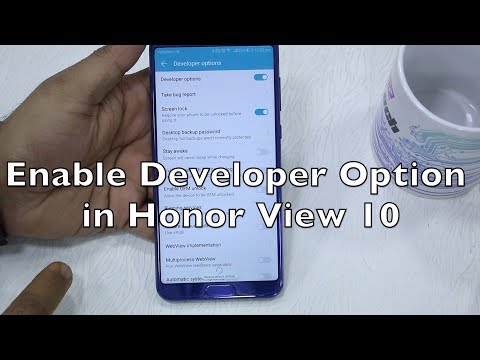 Honor View 10 : How to Enable Developer Option  [Hindi]