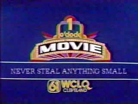 6/23/1982 WCLQ Channel 61 1 O'clock Movie Bumper - Never Steal Anything Small