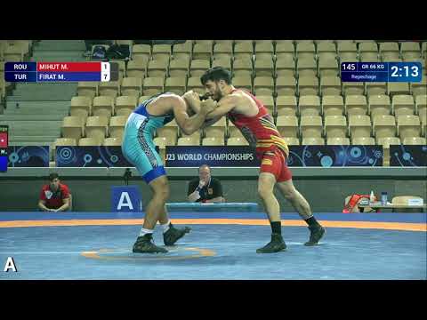 Repechage GR - 66 kg: M. FIRAT (TUR) df. M. MIHUT (ROU) by VPO1, 7-1