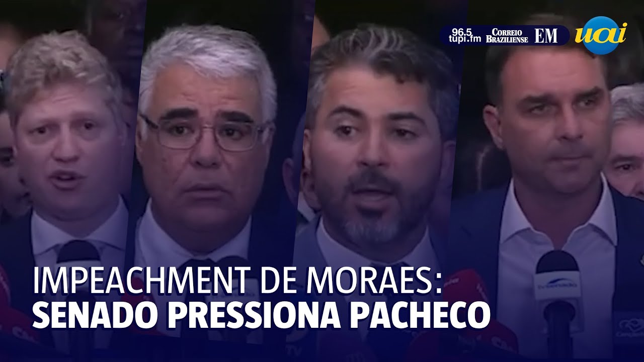 Parlamentares entregam pedido de Impeachment de Moraes ao Presidente do Senado