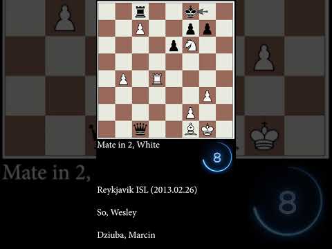 GM Chess - So, Wesley vs Dziuba, Marcin - Mate in 2