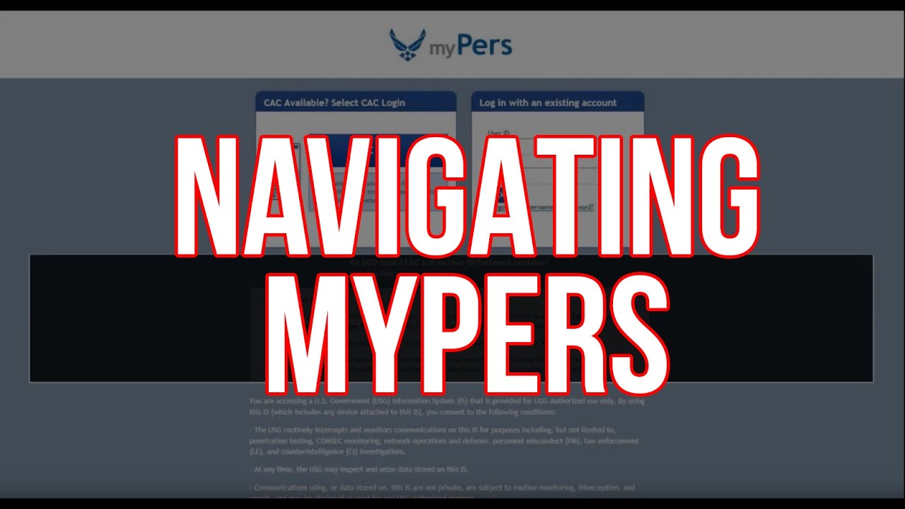 Navigating MyPers