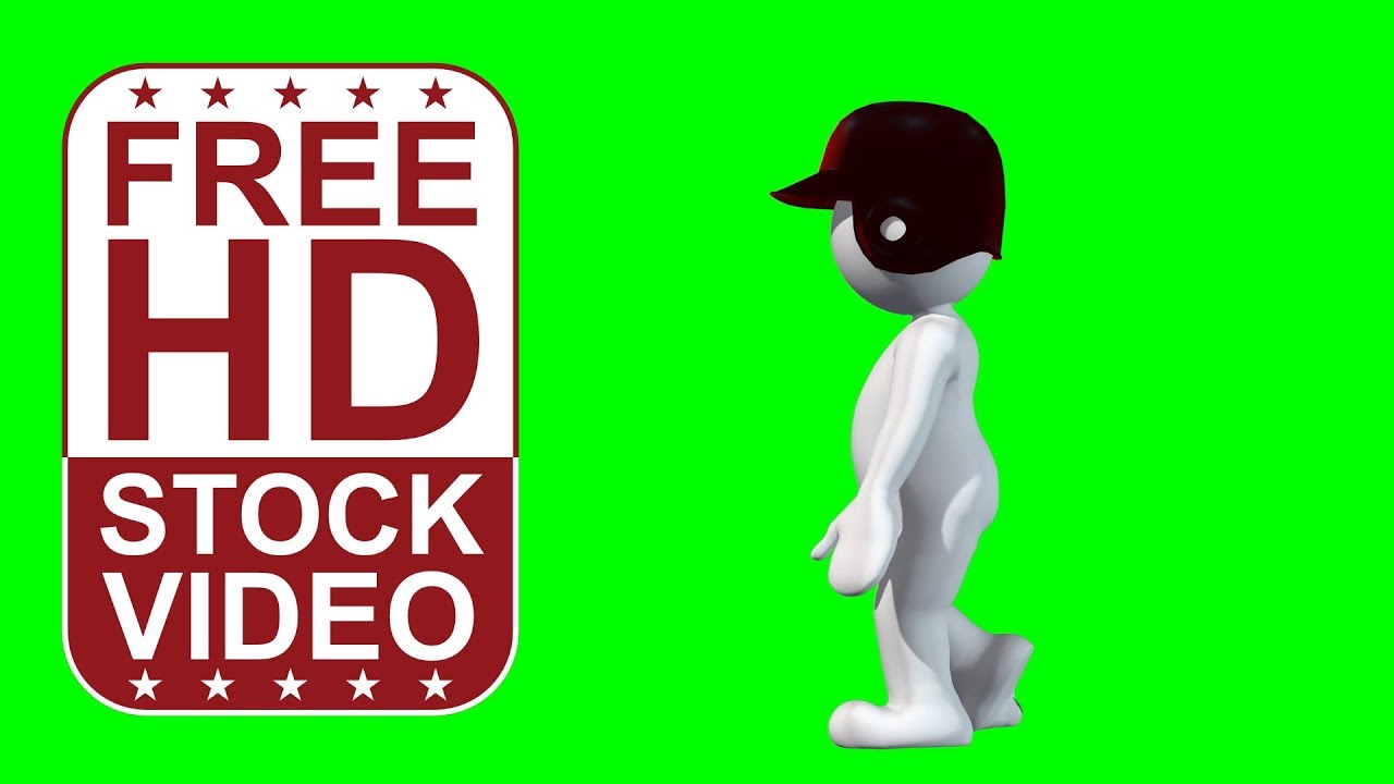 Free Stock Videos – animated cartoon character general style wearing baseball batting helmet