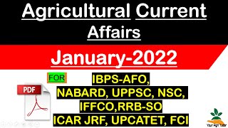 Download Lagu Agriculture Current Affairs For IBPS AFO NABARD, RRB, FCI, NSC, UPPSC, ICAR JRF/SRF/NET January 2022 Thumbnail