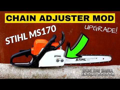 STIHL MS170 MS180 Chainsaw Chain Adjuster MOD Upgrade!