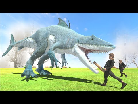 Mutant Shark VS  Army of Men! Who's stronger? - Animal Revolt Battle Simulator