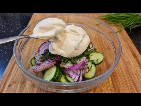 The Tastiest German Salad! I Never Get Tired of Eating this Salad ! Simple and Tasty