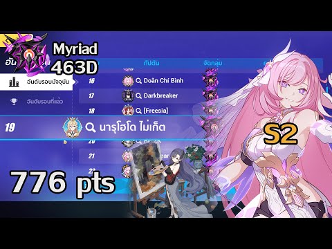 [SEA HI3] HoH S2 ft Cezanne Nirvana Abyss 463D (776 pts) (Freeze DMG) Ely elf 3* Hephaestus Boss