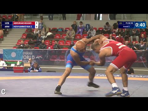 Round 2 FS - 58 kg: Z. HOVHANNISYAN (ARM) df. A. ABDURAKHMANO (UZB), 8-4