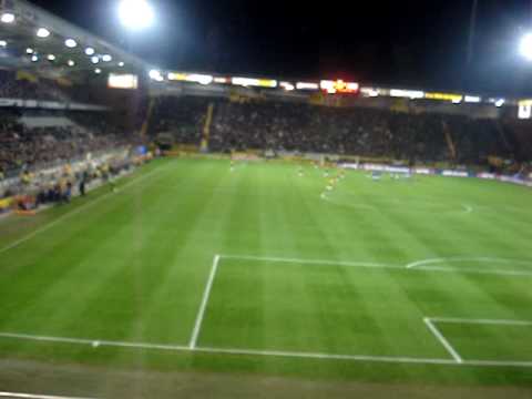 Reactie uitvak na de 1-0 voor NEC tegen NAC