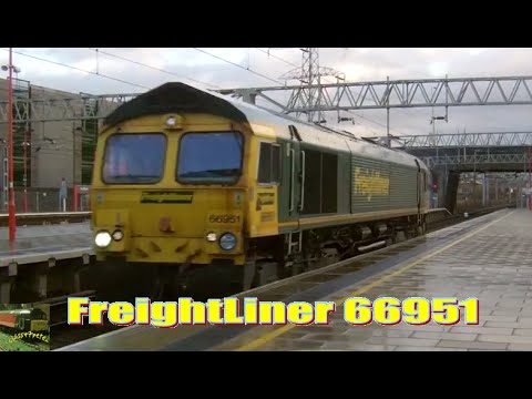 FreightLiner 66951 Impersonates a Steam Engine Through Stafford Light Engine