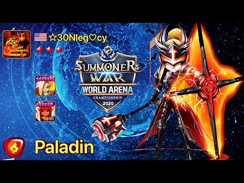 Ophilia | The Best Player Using Fire Paladdin In G3 World Arena - SummonersWar 魔靈召喚 火帕拉丁