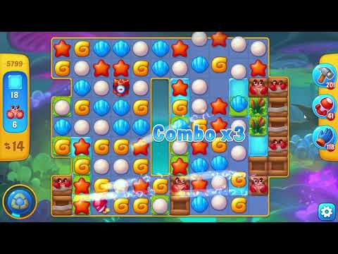 Fishdom 5799 Level - 18 moves - NO BooSTERS