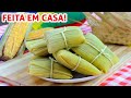 Receita de Pamonha Caseira Tradicional no Liquidificador