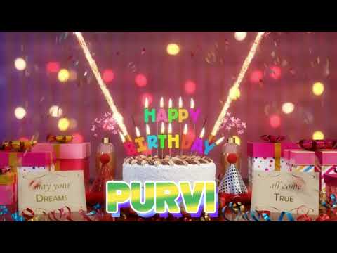 PURVI Happy Birthday Song with Names 🌟 Happy Birthday to You