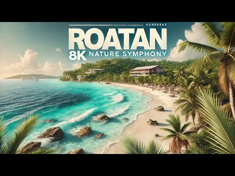 Roatan Honduras 4k 🇭🇳 | White Sand Beaches & Crystal Clear Waters