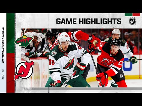 Wild @ Devils 11/24/21 | NHL Highlights
