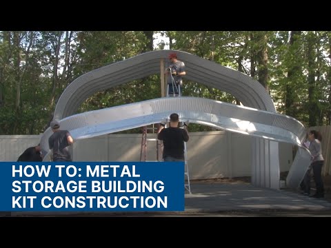 How to: Metal Storage Building Kit Construction