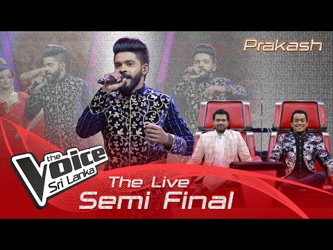 Prakash K | Mazhai Thuli | The Live Semi Final | The Voice Sri Lanka