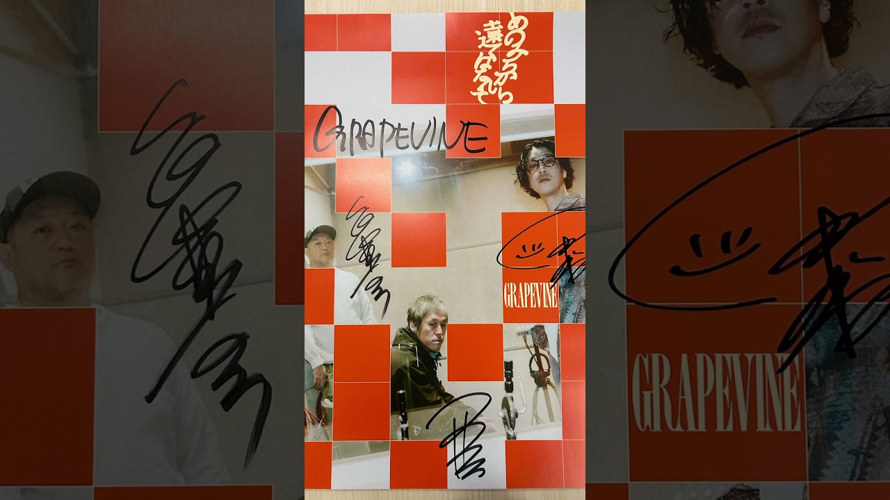 『あのみちから遠くはなれて(ヴァイナルバージョン)』数量限定のアナログLP盤、在庫限りとなりますのでお早めに！購入特典A2ポスターはランダムでメンバーの直筆サイン入り！#GRAPEVINE#アミーチー