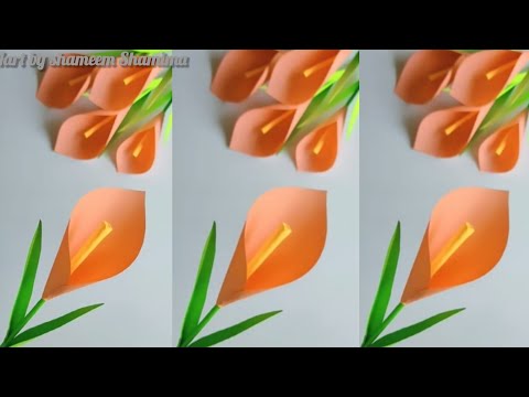 Paper flower //Flower making  with paper  // How to Make Paper Flowers 