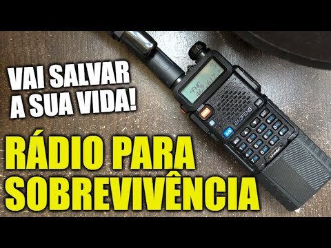 RÁDIO DE SOBREVIVÊNCIA - Como Preparar o BAOFENG UV-5R para COMUNICAÇÃO DE EMERGÊNCIA