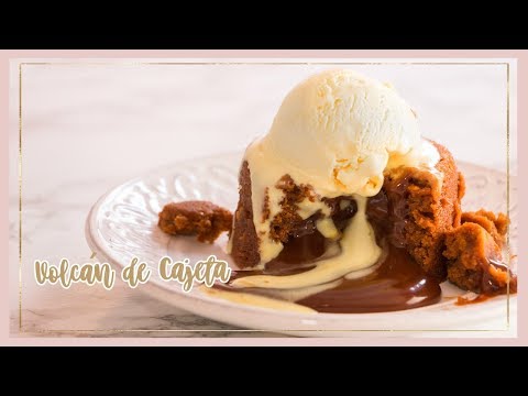 Fácil Volcán de Cajeta o Dulce de Leche solo 3 ingredientes| Chokolat Pimienta ♥