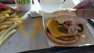 McDonald's American Cheese Supreme Chicken Burger