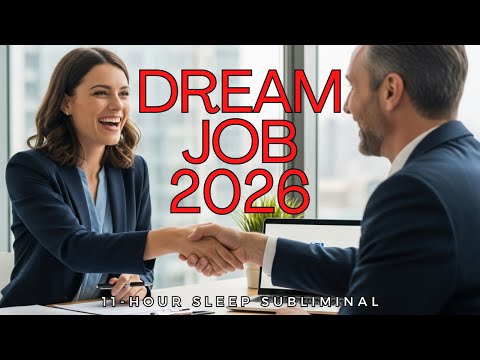 Manifest Your Dream Job in 2026 | Subliminal | Rain Sounds for Sleep [10 Hours]