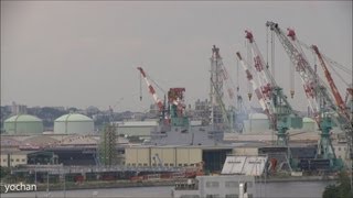 preview picture of video 'Japanese New Helicopter carrier (Aircraft carrier) Izumo-class,JS Izumo (DDH 183)  空母型護衛艦「いずも」が進水'